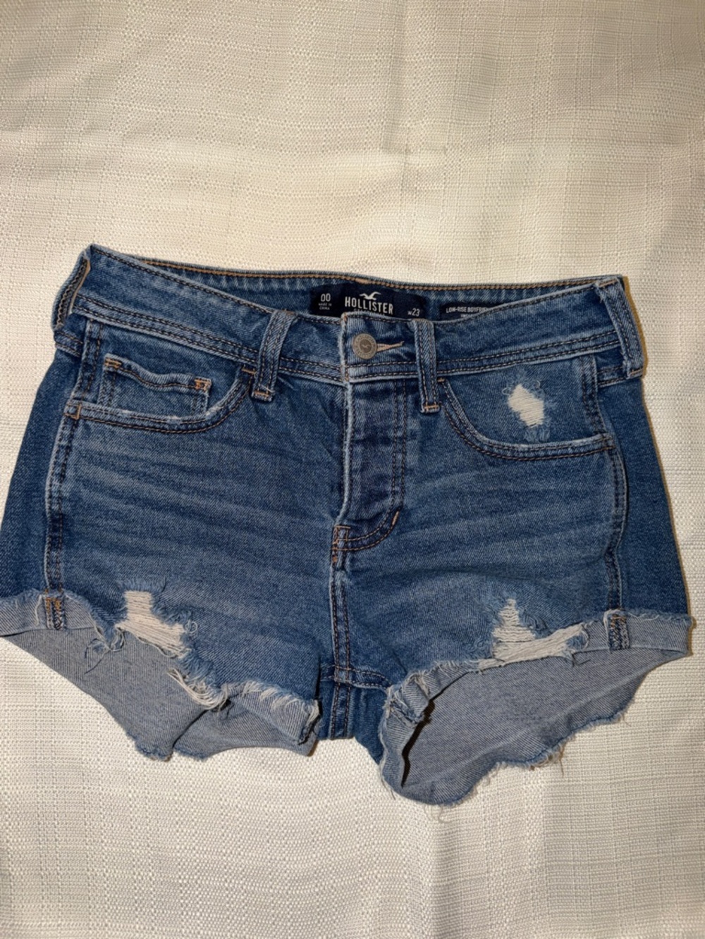 Hollister Low Rise Denim Shorts